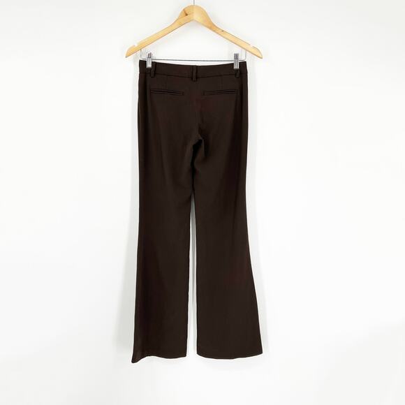 Vintage Y2k Star City Brown Low Rise Flare Dress Pants Size 1 - Picture 3 of 6